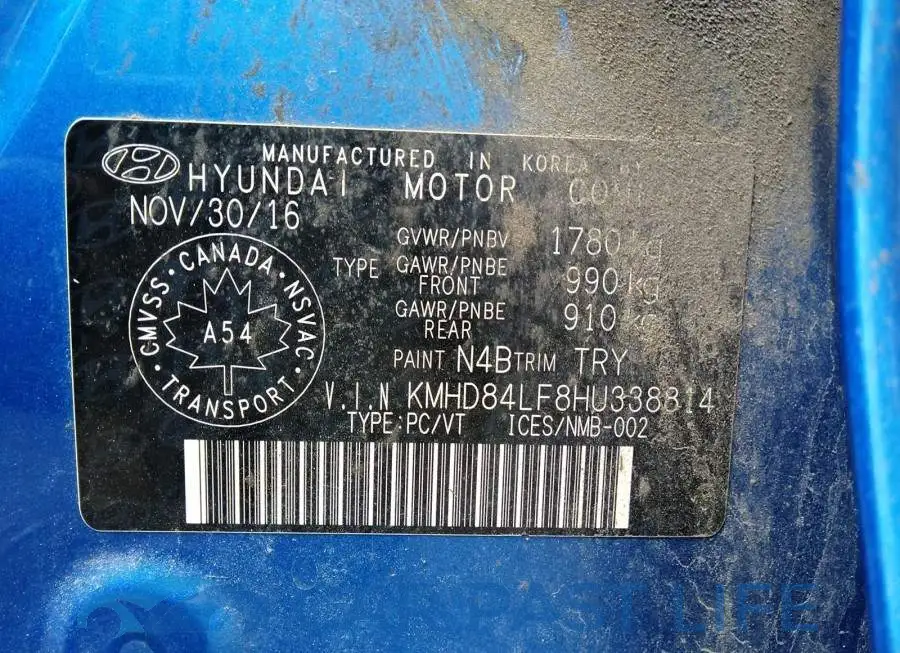 KMHD84LF8HU338814# 9