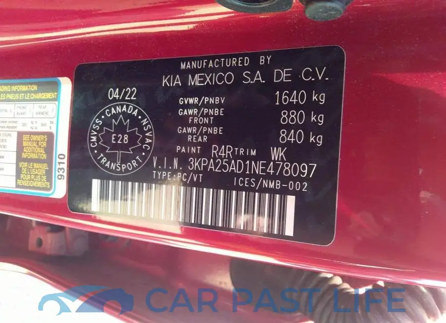 3KPA25AD1NE478097# 9
