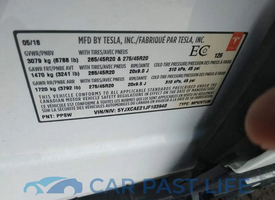 5YJXCAE21JF103940# 9