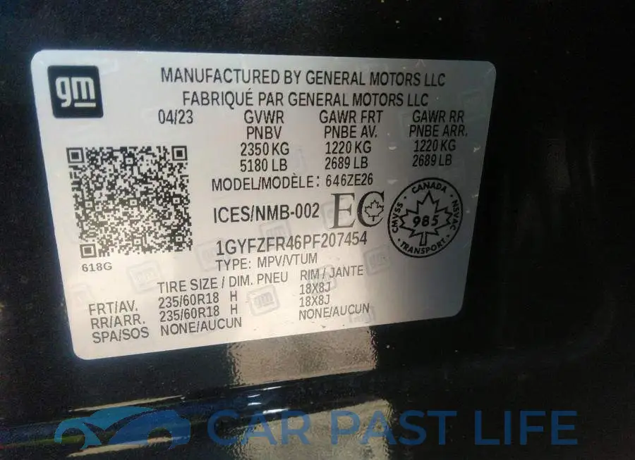 1GYFZFR46PF207454# 9
