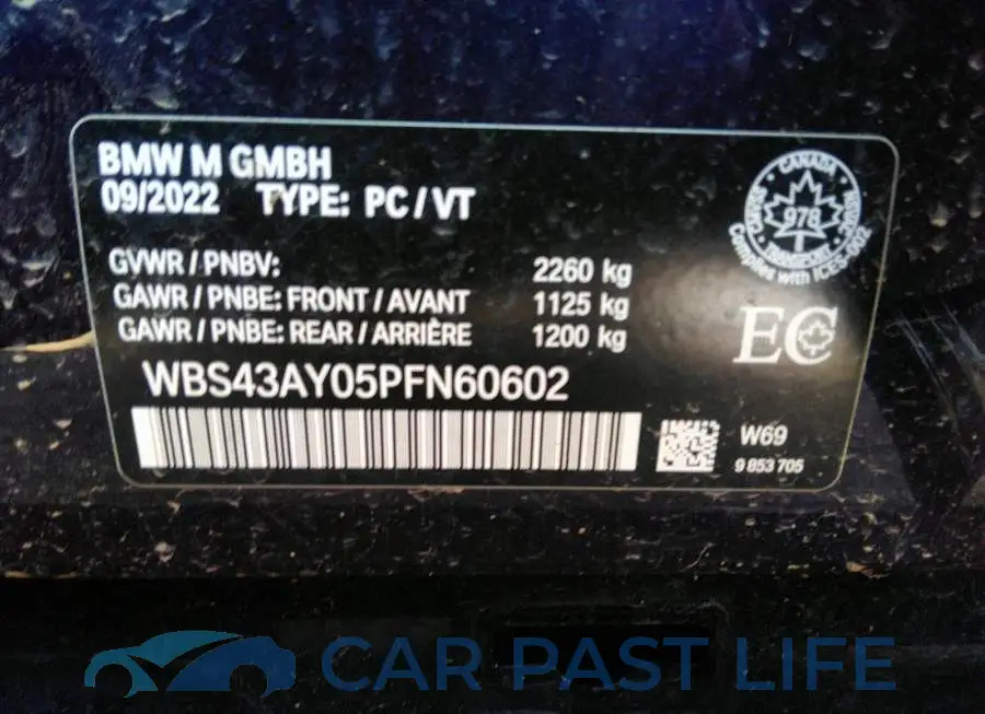 WBS43AY05PFN60602# 9