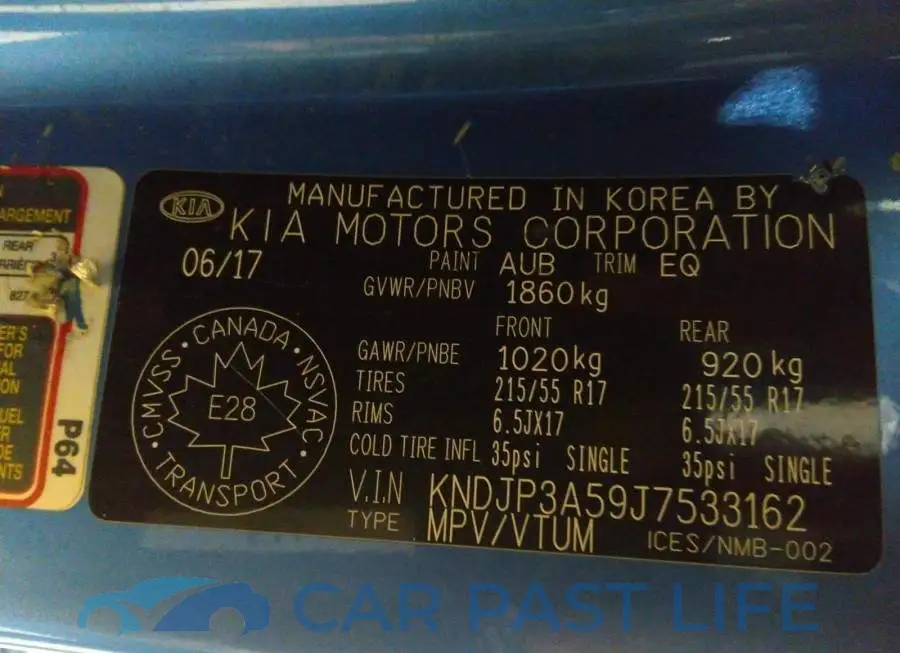 KNDJP3A59J7533162# 9