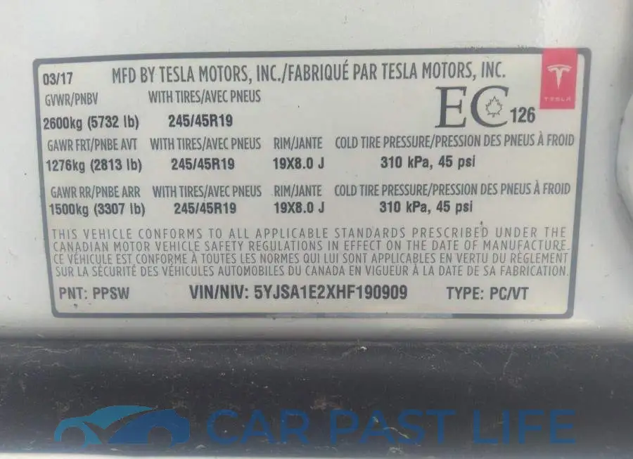 5YJSA1E2XHF190909# 9