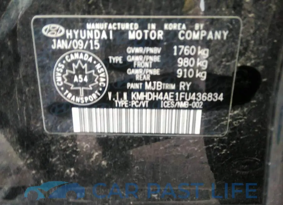 KMHDH4AE1FU436834# 9