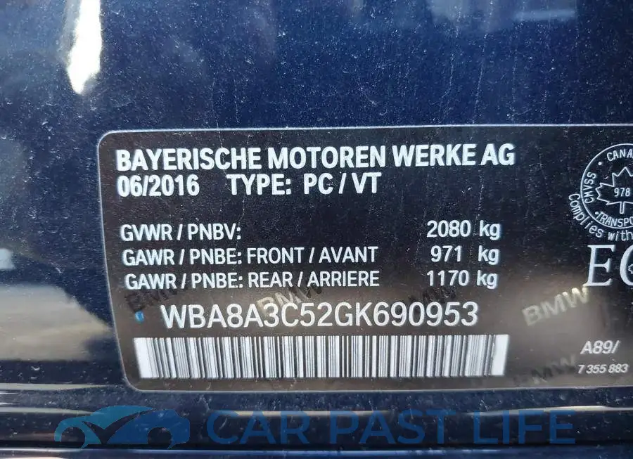 WBA8A3C52GK690953# 9