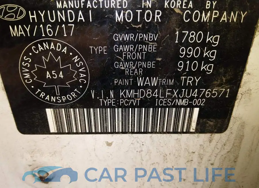 KMHD84LFXJU476571# 9