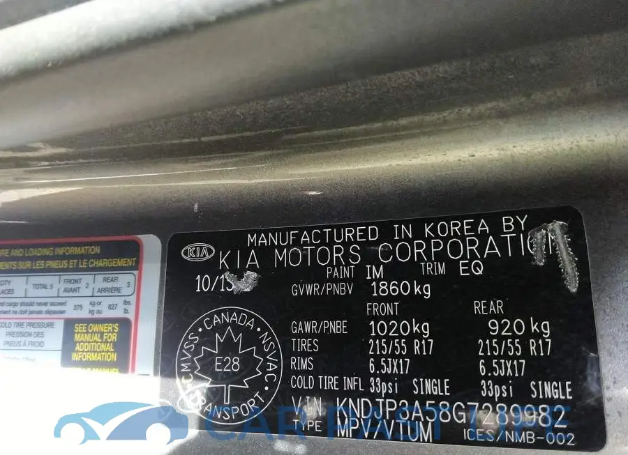 KNDJP3A58G7289982# 9