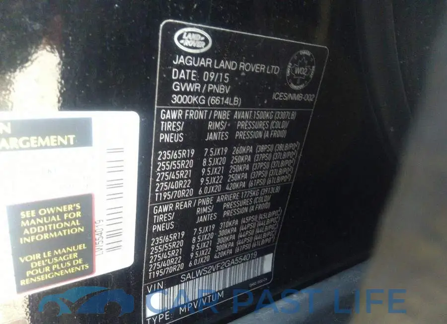 SALWS2VF2GA554019# 9