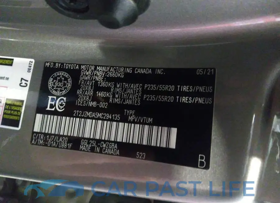 2T2JZMDA5MC294135# 9