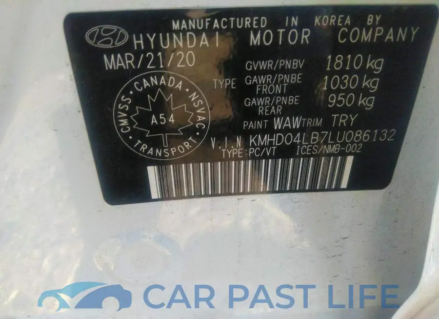 KMHD04LB7LU086132# 9