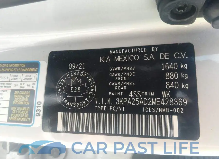 3KPA25AD2ME428369# 9