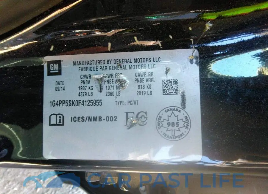 1G4PP5SK0F4125955# 9