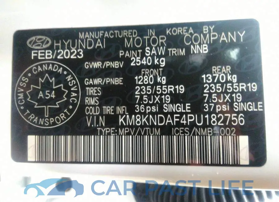 KM8KNDAF4PU182756# 9