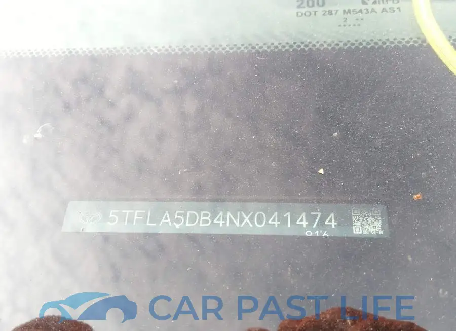 5TFLA5DB4NX041474# 9