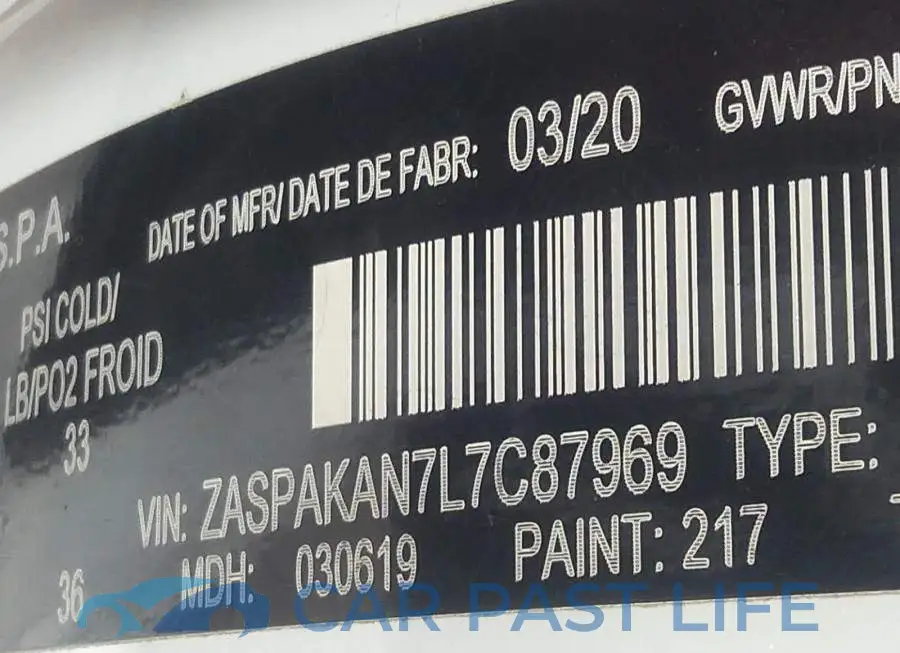 ZASPAKAN7L7C87969# 9