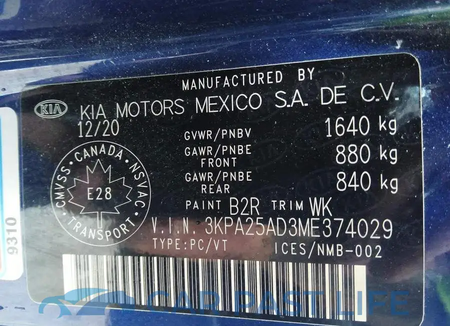 3KPA25AD3ME374029# 9