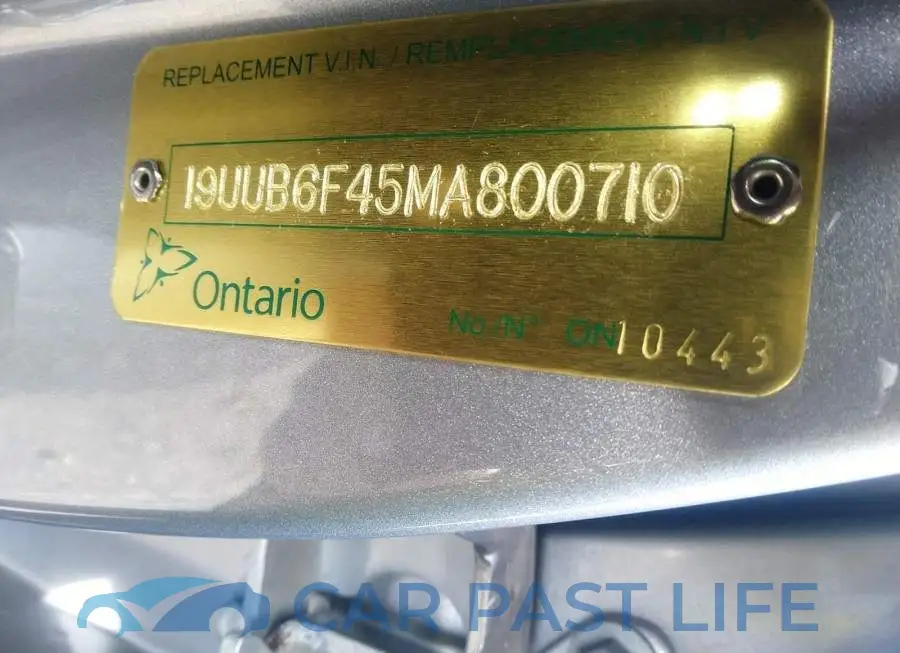 19UUB6F45MA800710# 9