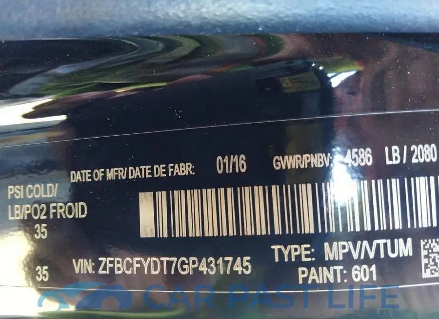 ZFBCFYDT7GP431745# 9