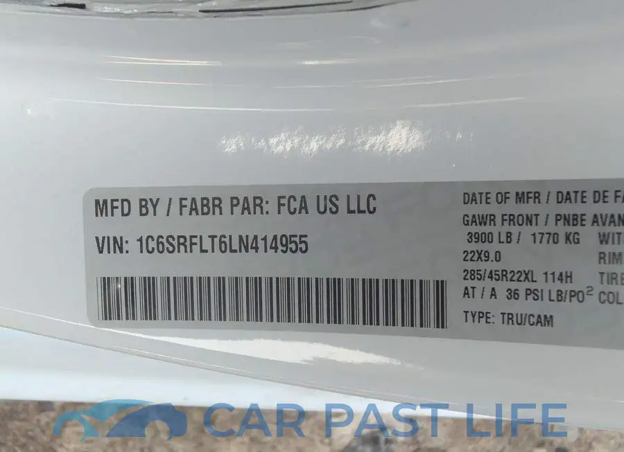 1C6SRFLT6LN414955# 9