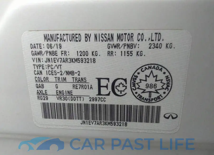 JN1EV7AR3KM593218# 9