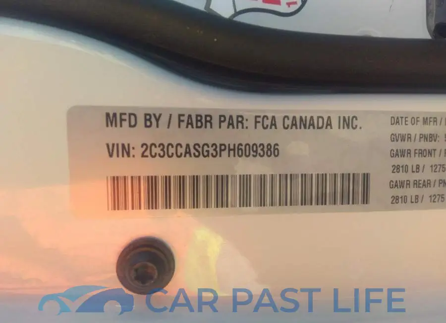 2C3CCASG3PH609386# 9