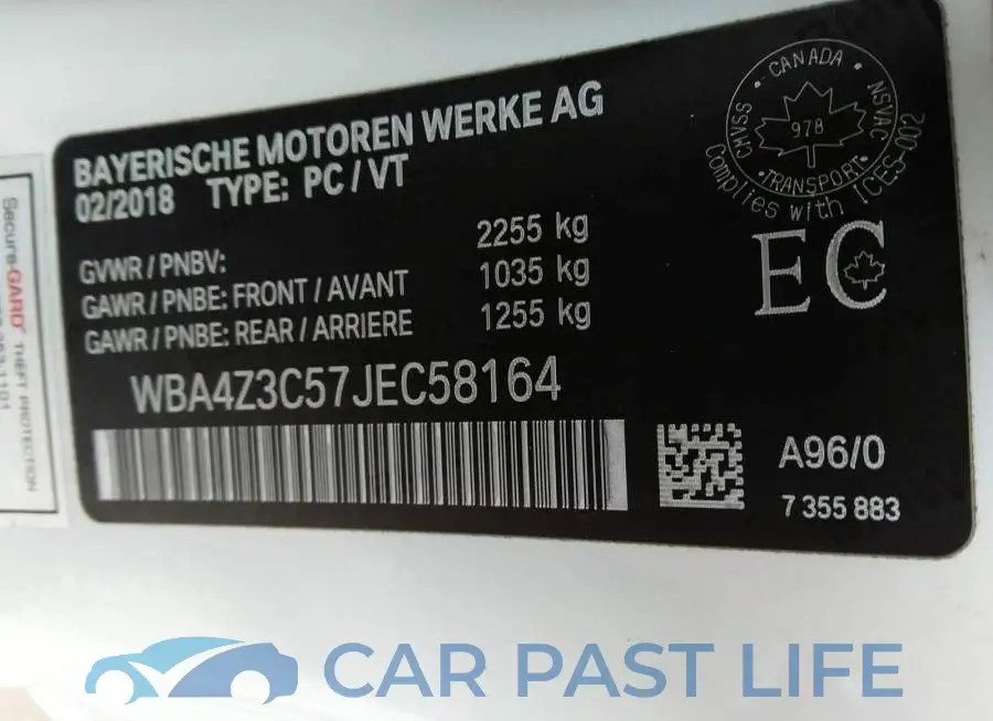 WBA4Z3C57JEC58164# 9