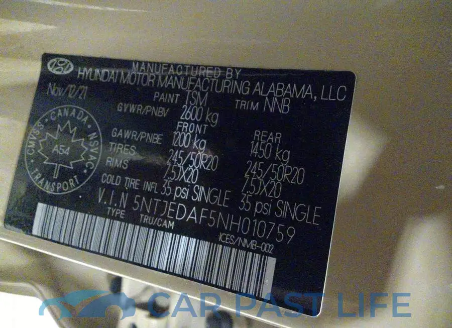 5NTJEDAF5NH010759# 9