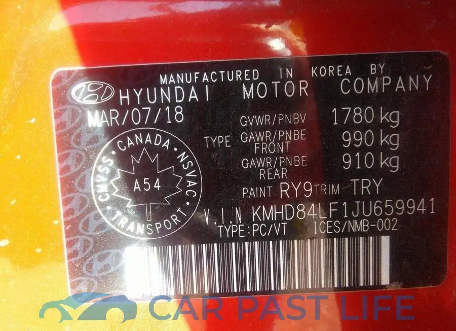 KMHD84LF1JU659941# 9
