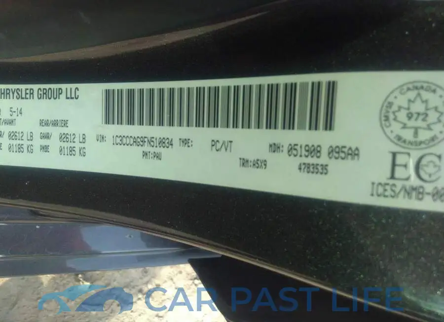 1C3CCCAG9FN510834# 9