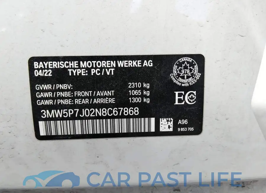 3MW5P7J02N8C67868# 9