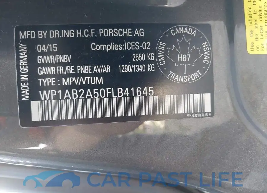 WP1AB2A50FLB41645# 9