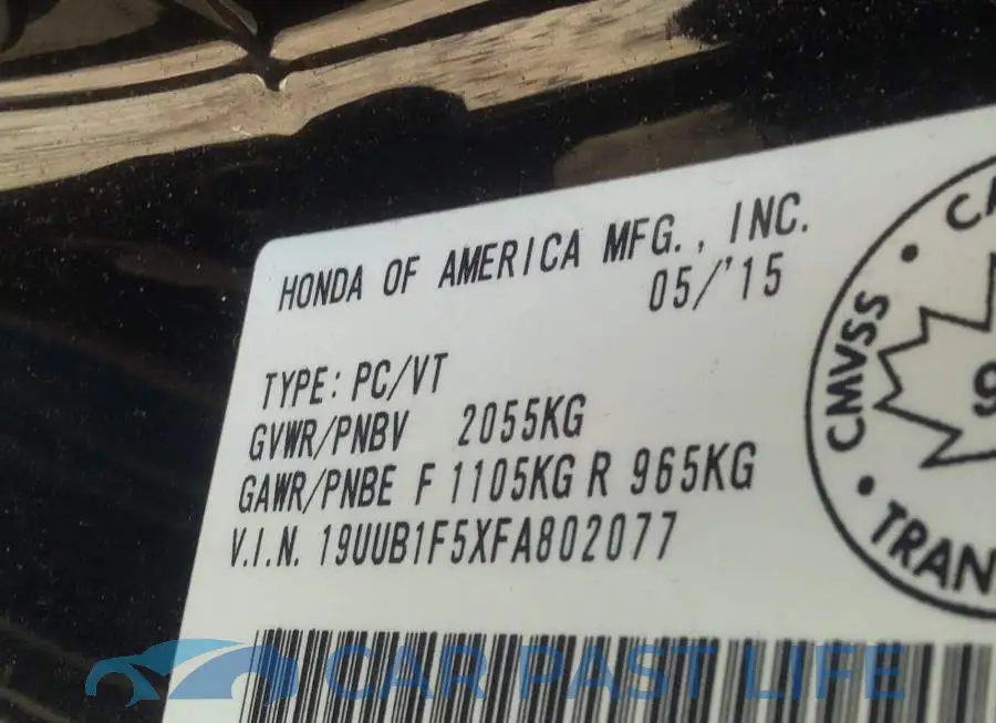 19UUB1F5XFA802077# 9