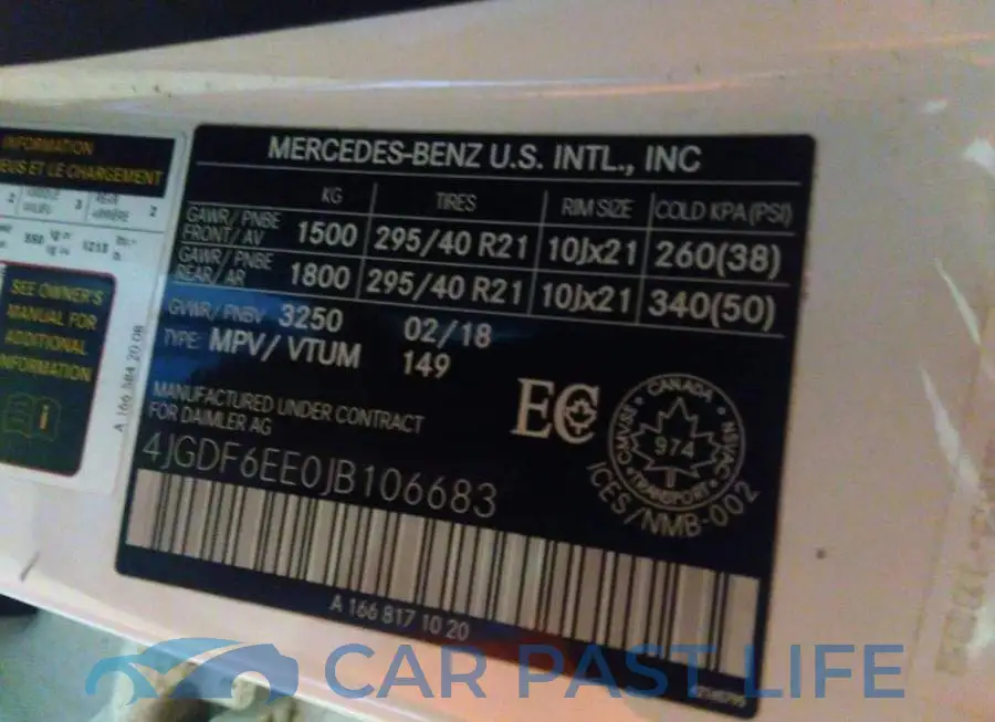 4JGDF6EE0JB106683# 9