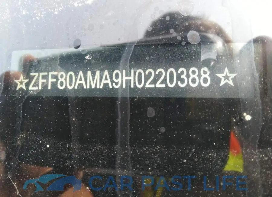 ZFF80AMA9H0220388# 9