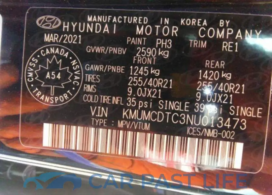 KMUMCDTC3NU013473# 10