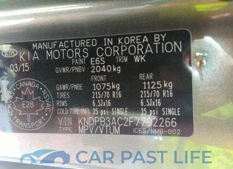 KNDPB3AC2F7792266# 9