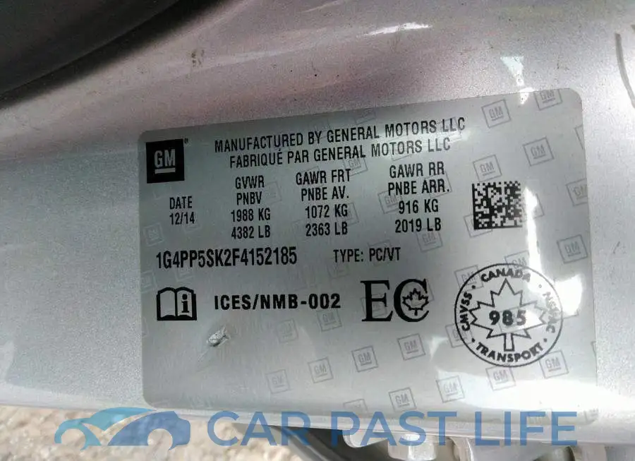 1G4PP5SK2F4152185# 9