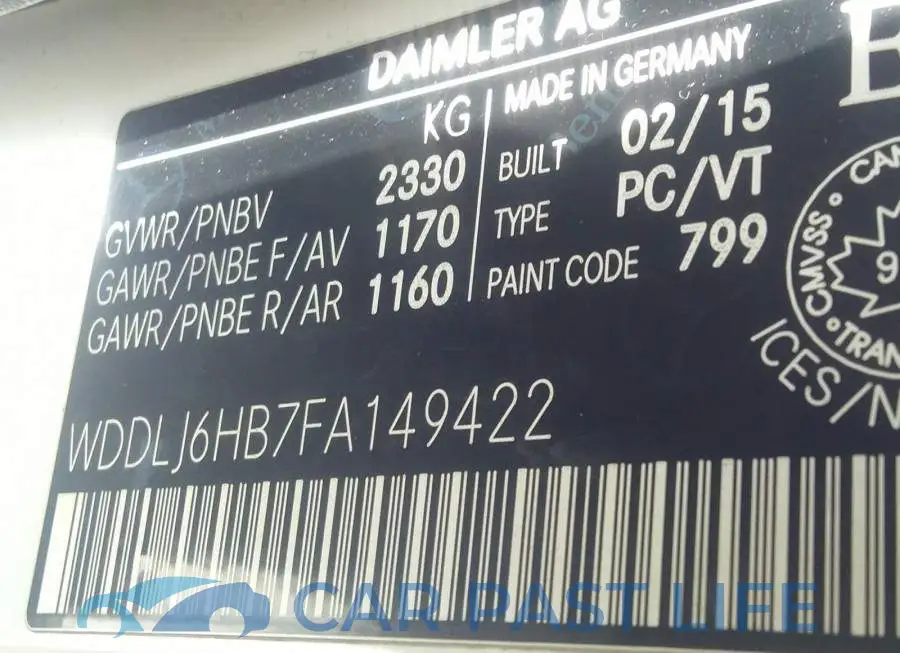WDDLJ6HB7FA149422# 9