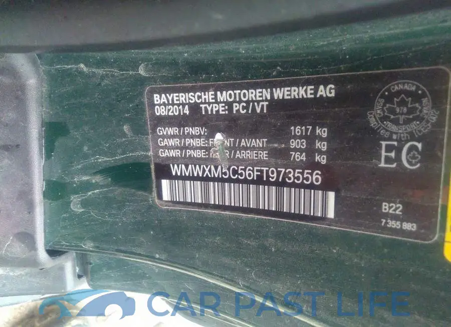 WMWXM5C56FT973556# 9