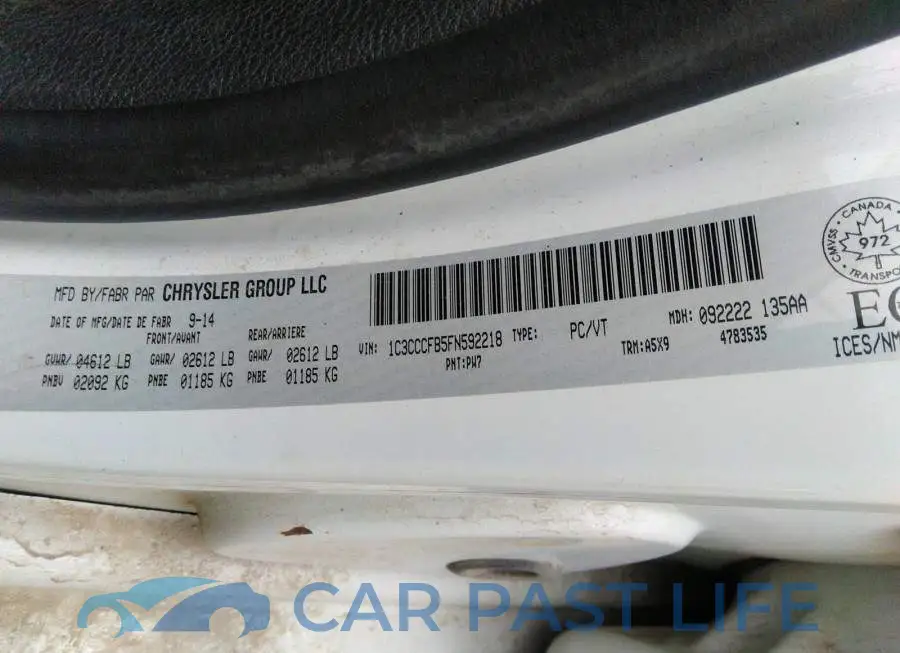 1C3CCCFB5FN592218# 9