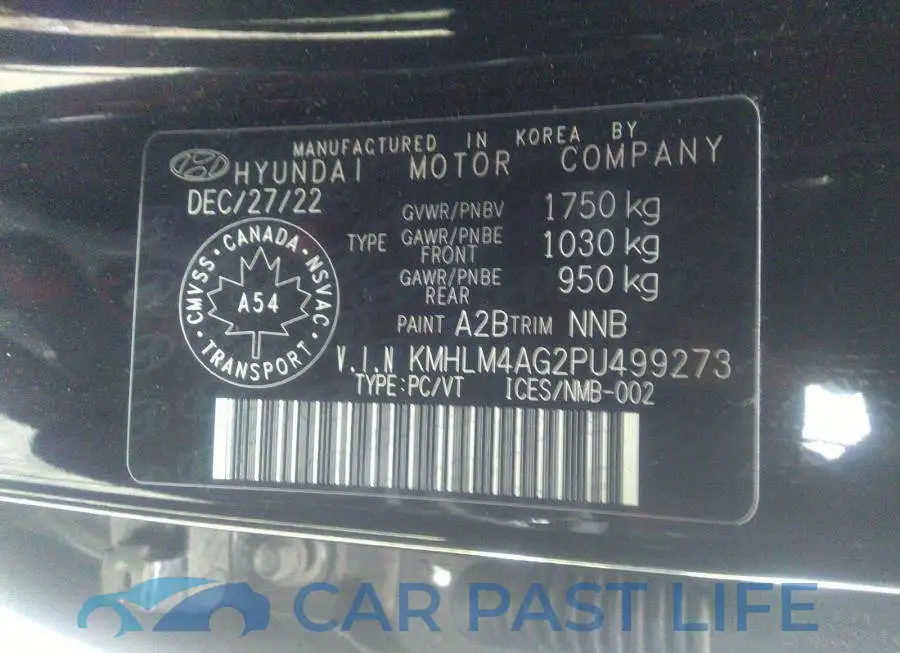 KMHLM4AG2PU499273# 9