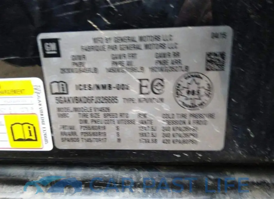 5GAKVBKD6FJ326685# 9