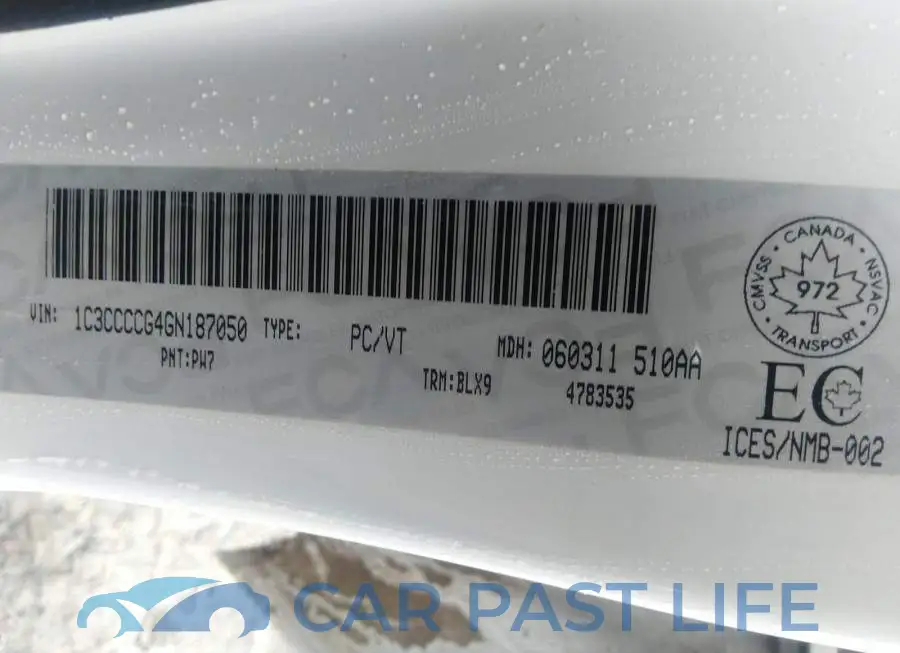 1C3CCCCG4GN187050# 9