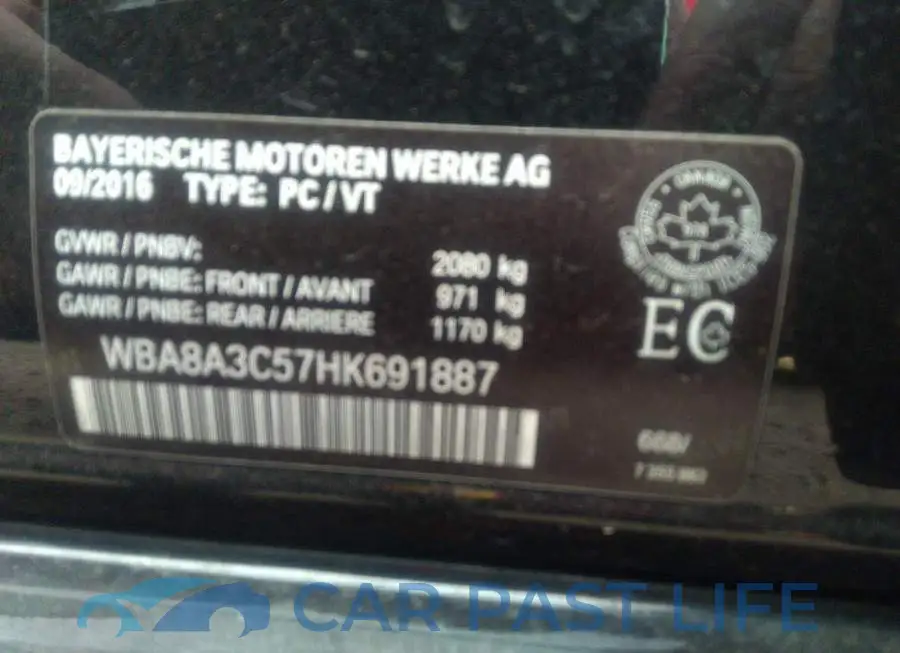 WBA8A3C57HK691887# 9