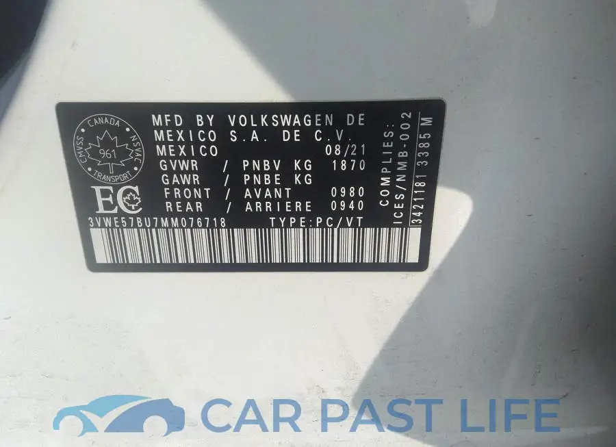 3VWE57BU7MM076718# 9