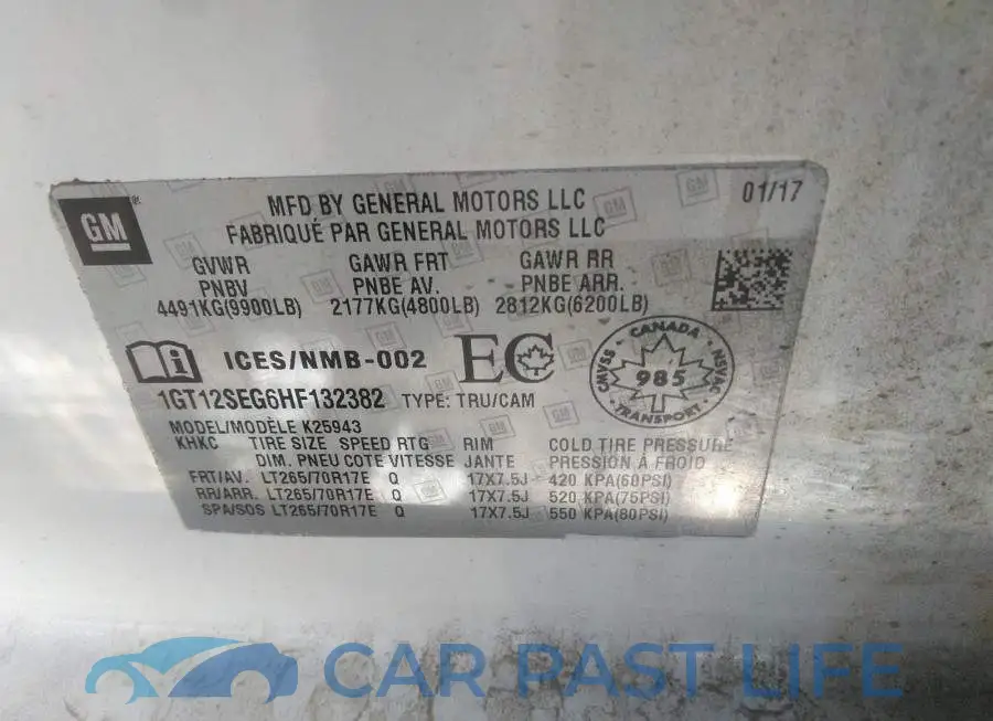 1GT12SEG6HF132382# 9