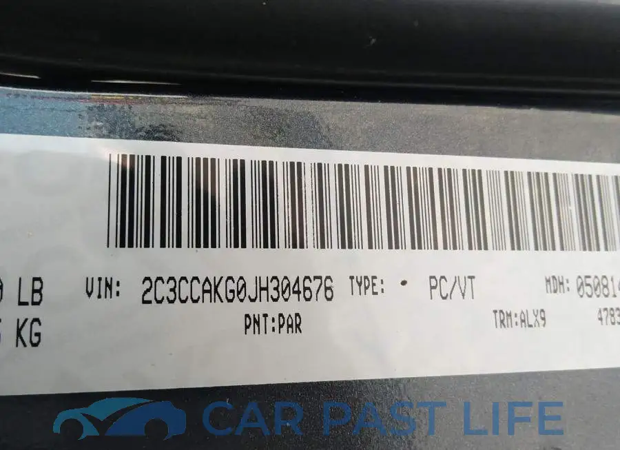 2C3CCAKG0JH304676# 9