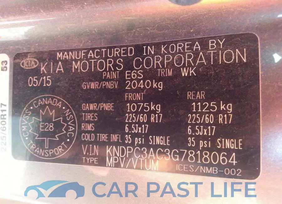 KNDPC3AC3G7818064# 9