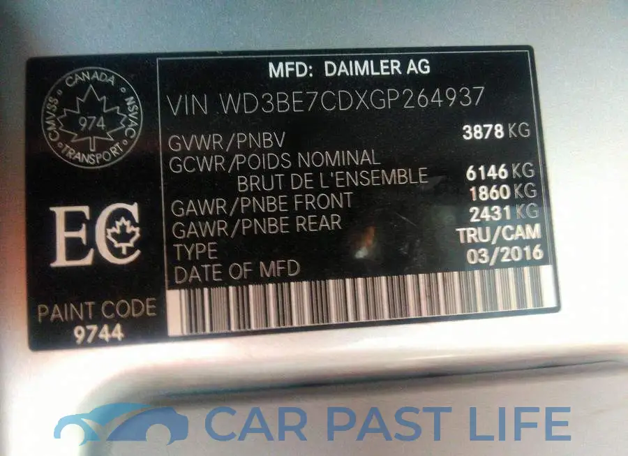 WD3BE7CDXGP264937# 9