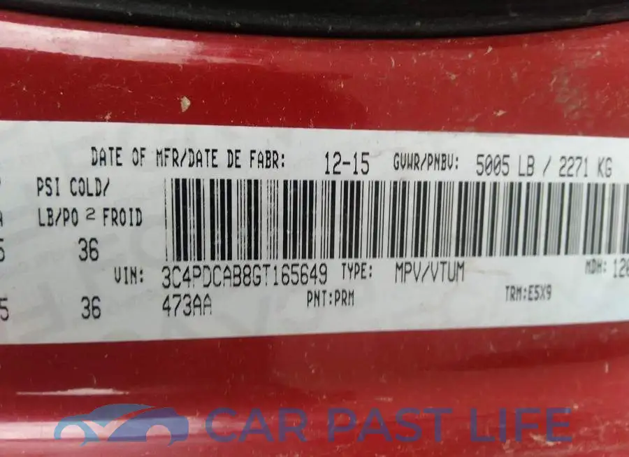 3C4PDCAB8GT165649# 9